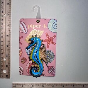Piper K Seahorse hair claw clip
